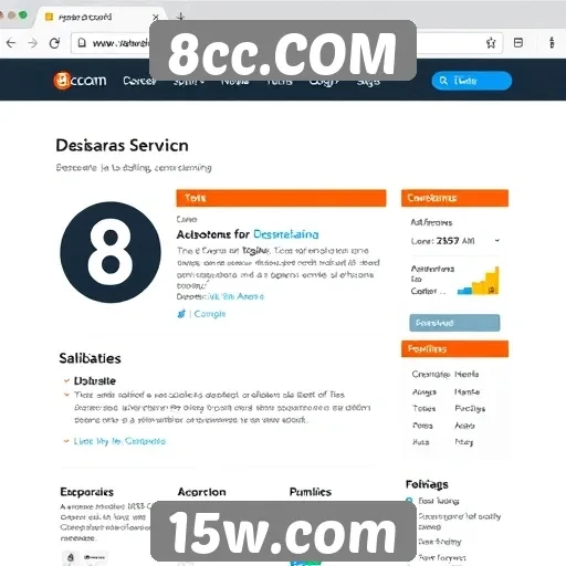 Avaliação da interface do usuário do site 8cc.COM
